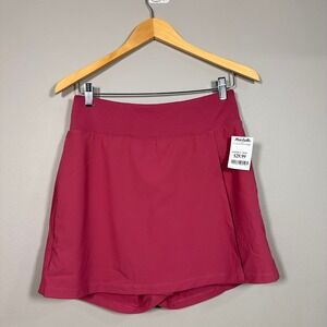 Nike Golf Skort Womens 10 Berry Pink Wrap Front Athletic Skirt Built-in Shorts